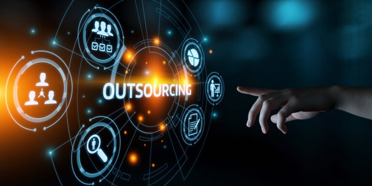 Outsourcing Human Resources Business Internet Technology Concept